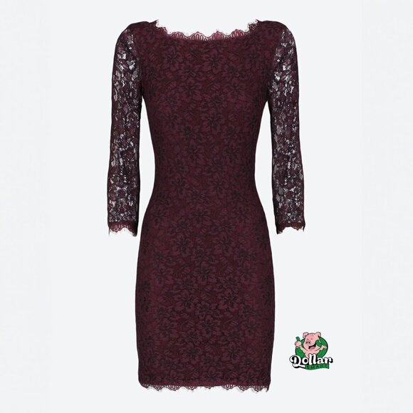 DIANE VON FURSTENBERG  Longuette Dress Size 14 - Picture 3 of 6